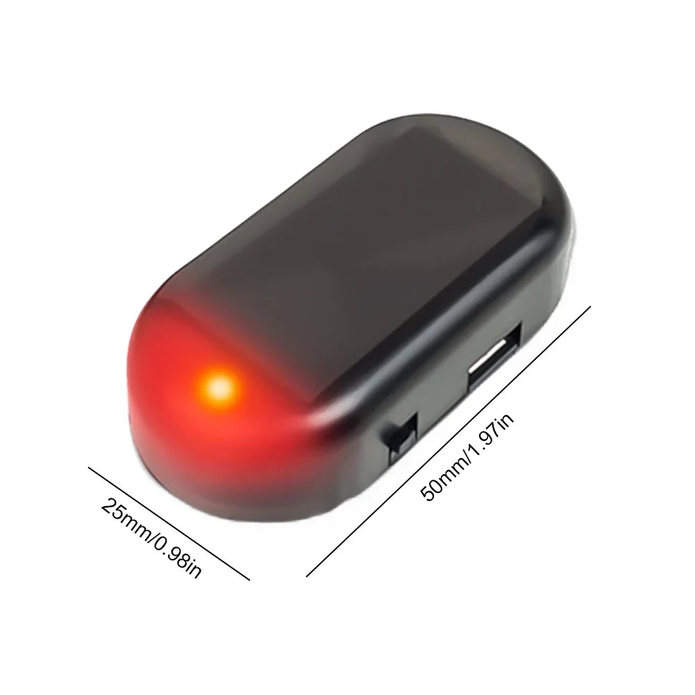 Solar Powered Simulated Dummy Alarm With Super Bright LED Lamp