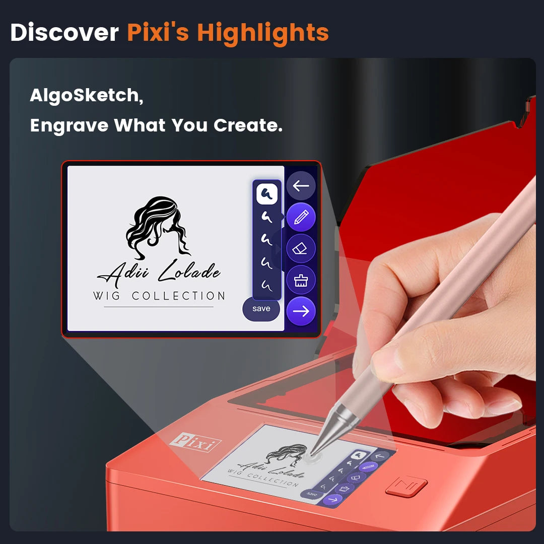 AlgoLaser PIXI Laser Engraver Portable 3W 5W 10W Power