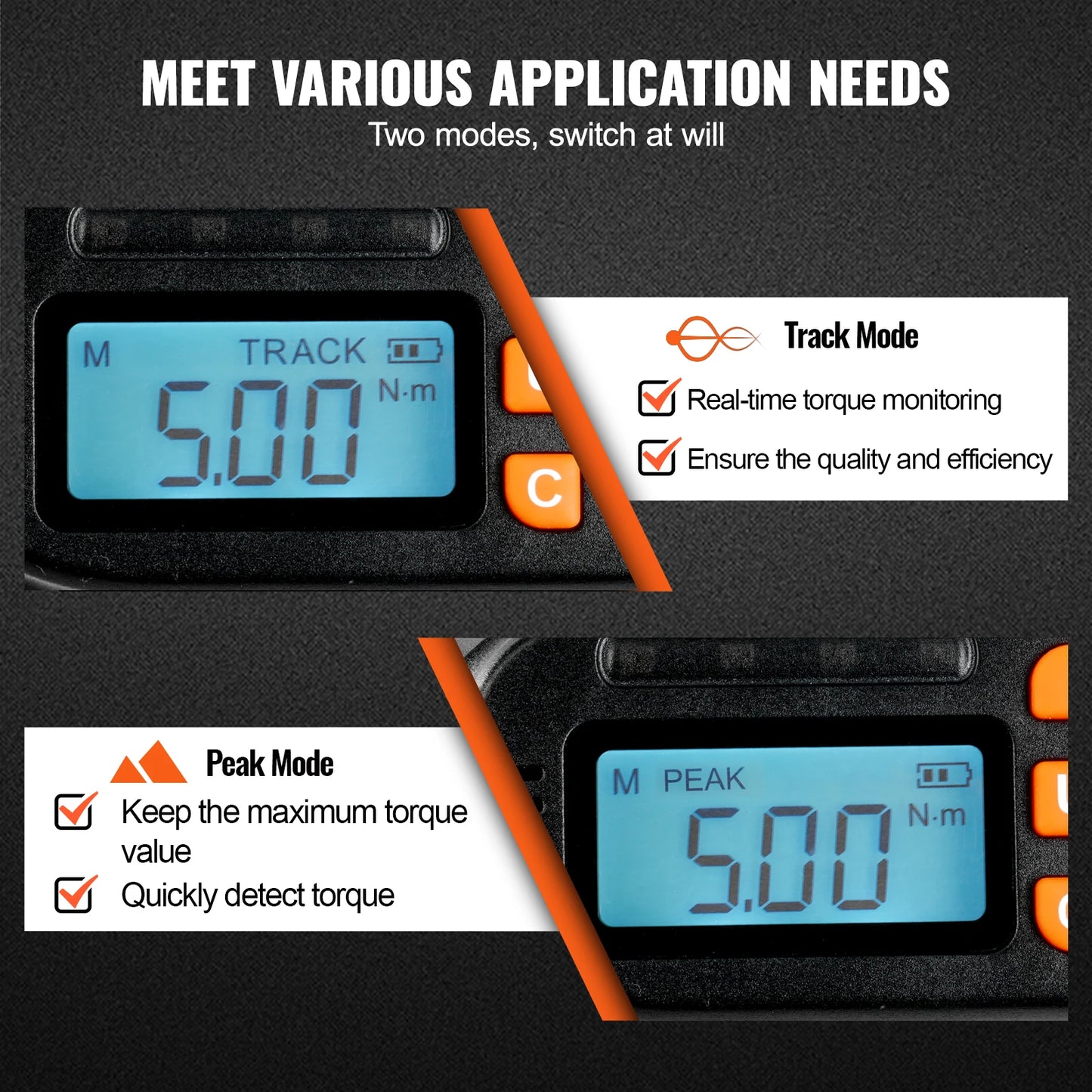 SucceBuy Digital Torque Screwdriver With Bits And LCD