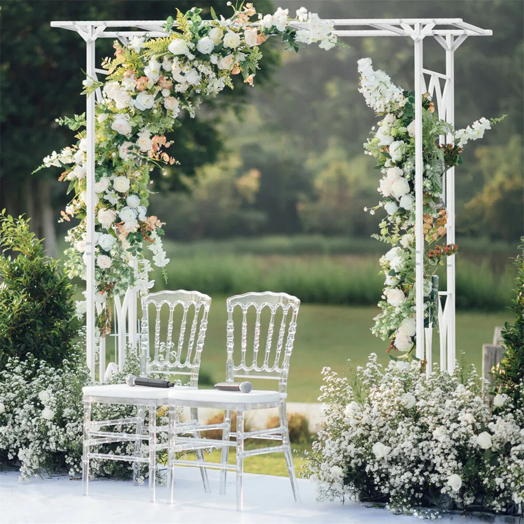 Heavy Duty Metal Garden Arch Arbor For Outdoor Wedding Decor