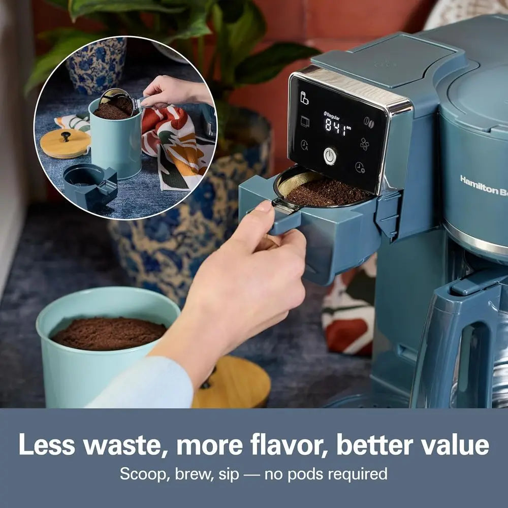 Stainless Steel Dual Brew Coffee Maker With Programmable Controls