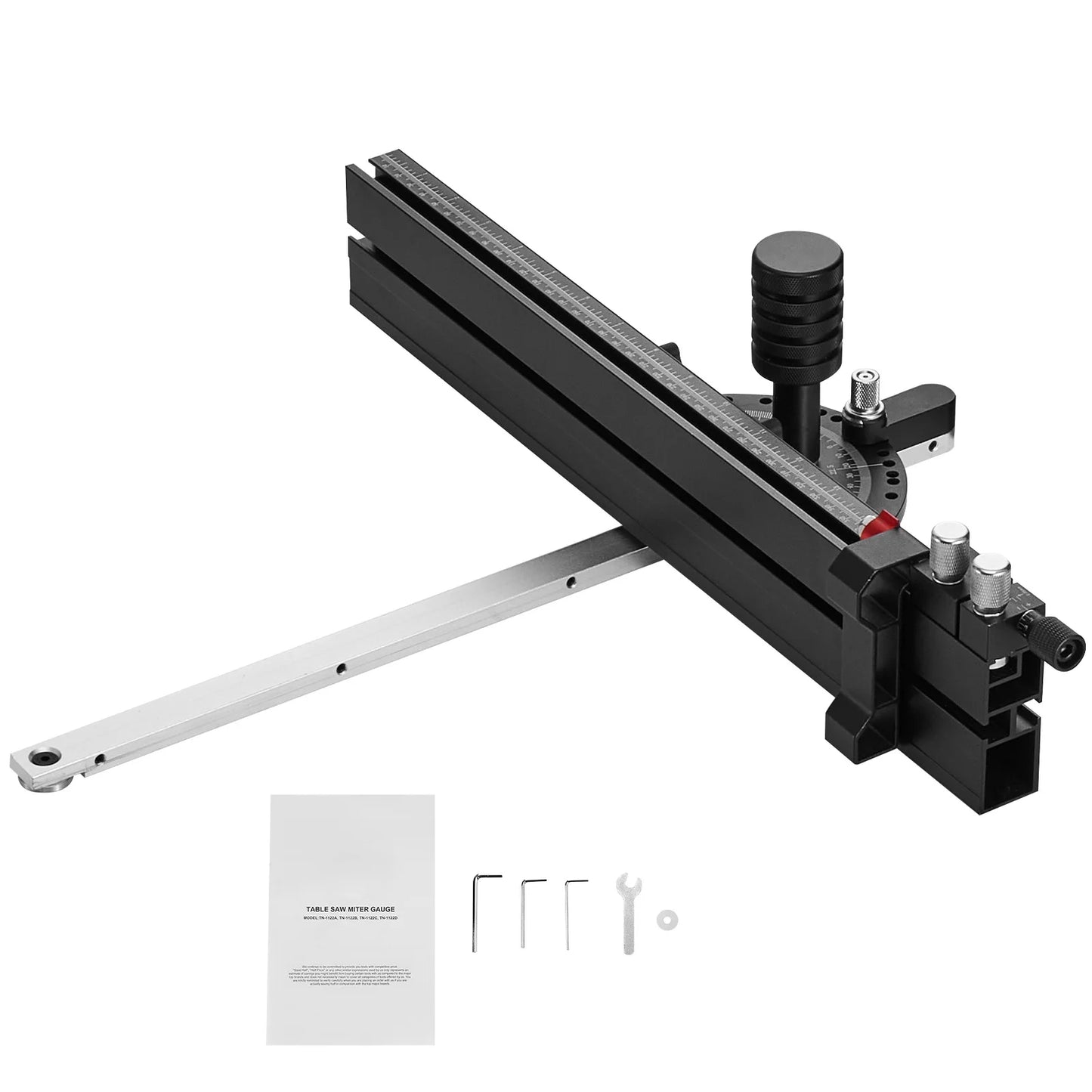 SucceBuy Precision Miter Gauge With 15 Angle Stops