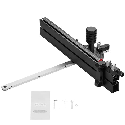 SucceBuy Precision Miter Gauge With 15 Stops For Table Saw