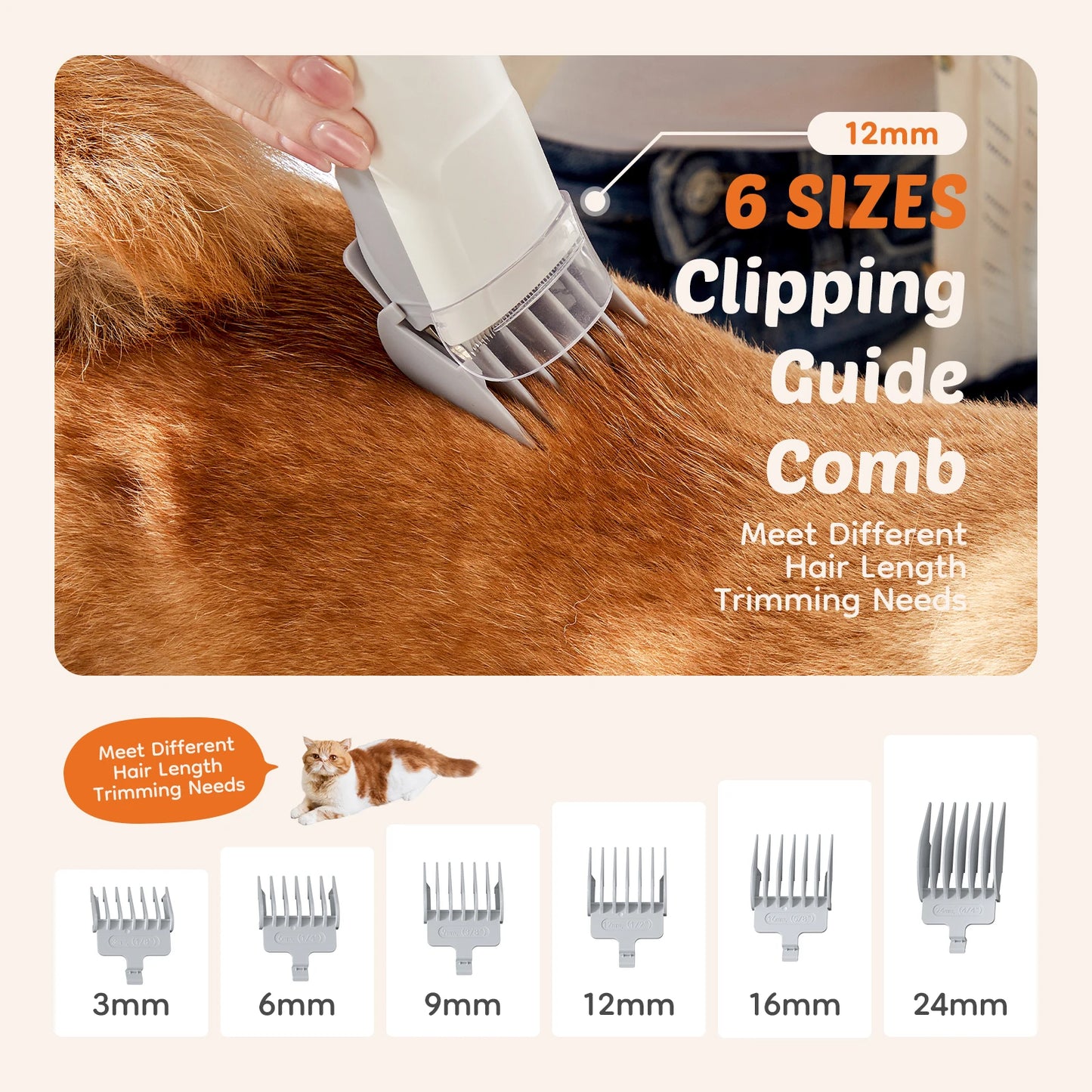 JHK 2.5L Professional Pet Grooming Vacuum Kit With Suction Modes