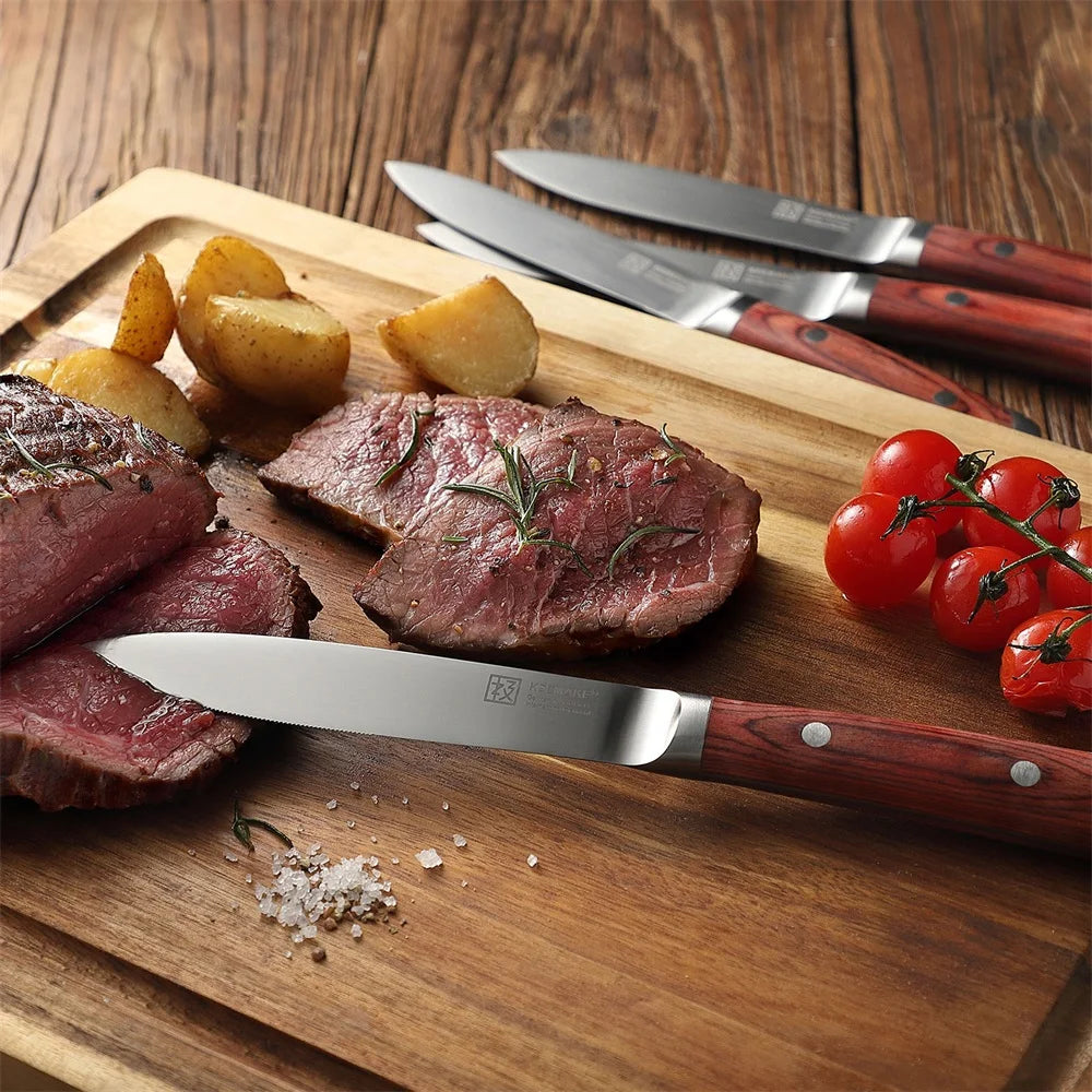 4 Piece Steak Knife Set Stainless Steel Ultra Sharp Tableware