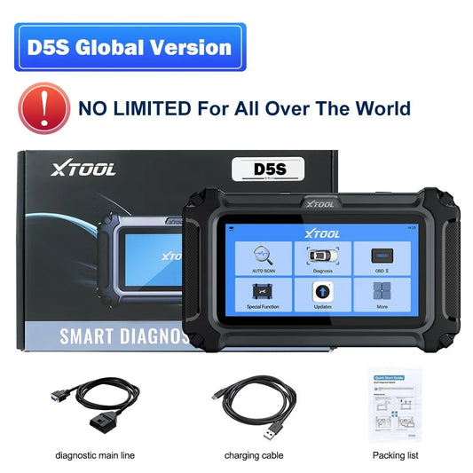 XTOOL D5S Car Diagnostic Tool 5 System OBD2 Scanner