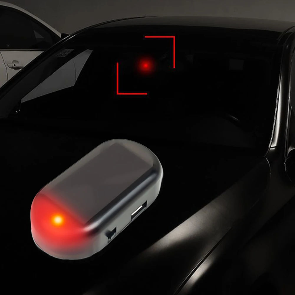 Solar Powered Wireless Warning Dummy Alarm Light With Flashing LEDs