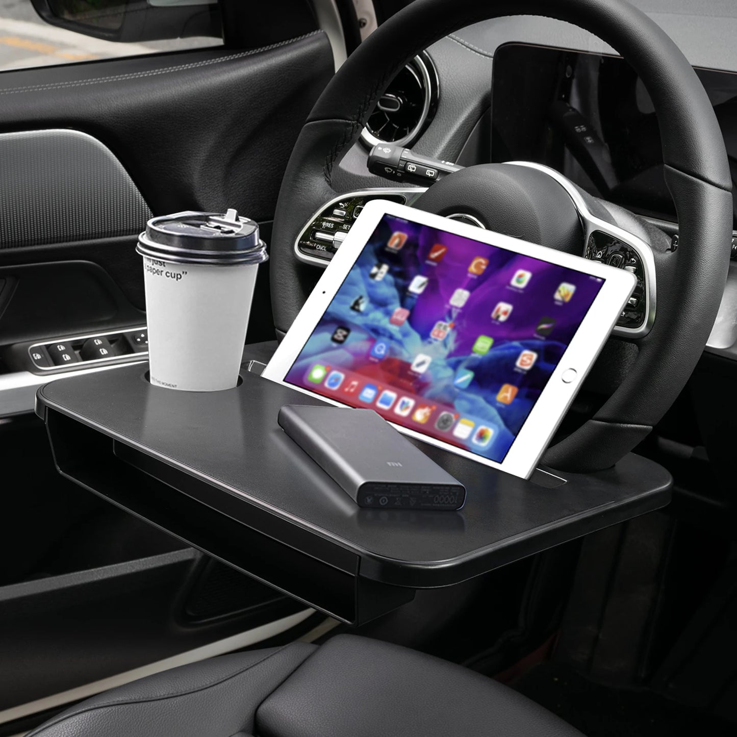 XUKEY Car Steering Wheel Tray With Gap Organizer Laptop Desk