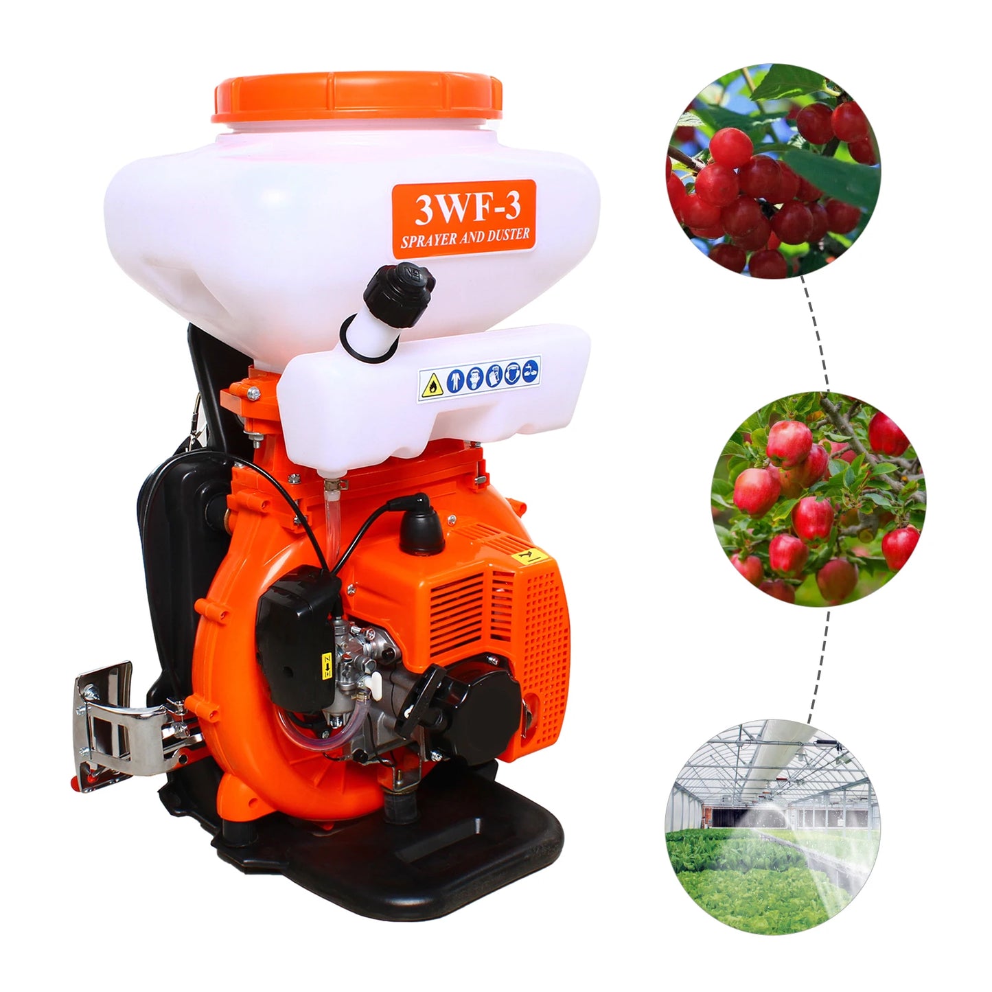 Backpack Gas Fogger Sprayer With Detachable Tubes For Garden