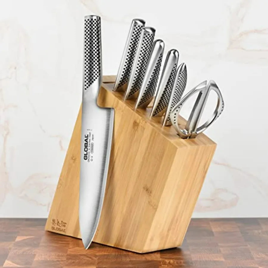 8 Piece Knife Set With Bamboo Block
