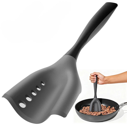 Silicone Meat Chopper Spatula 2 In 1 Nonstick Kitchen Tool