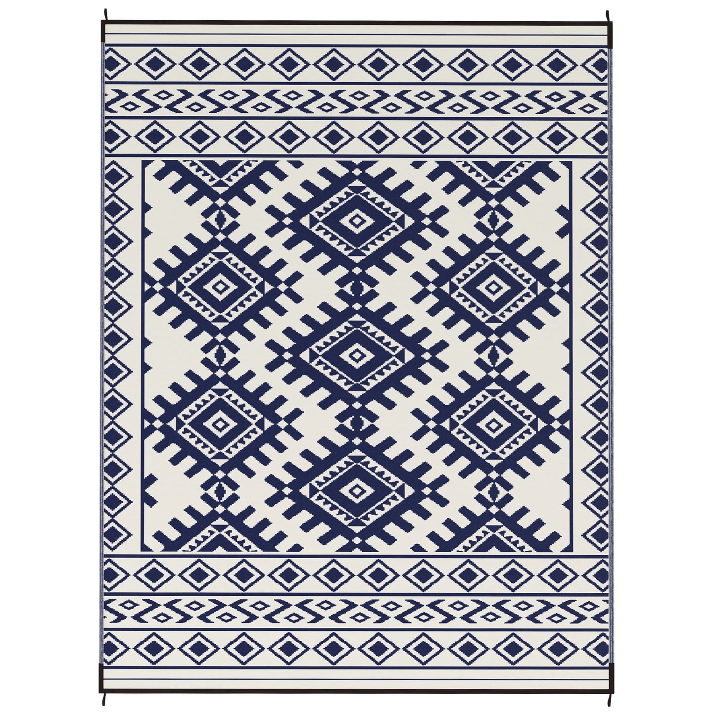 Modern Geometric Polypropylene Outdoor Area Rug For Patio