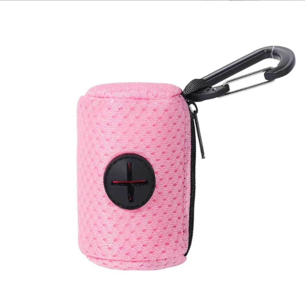 Portable Poop Bag Carrier Dispenser for Walking Dogs
