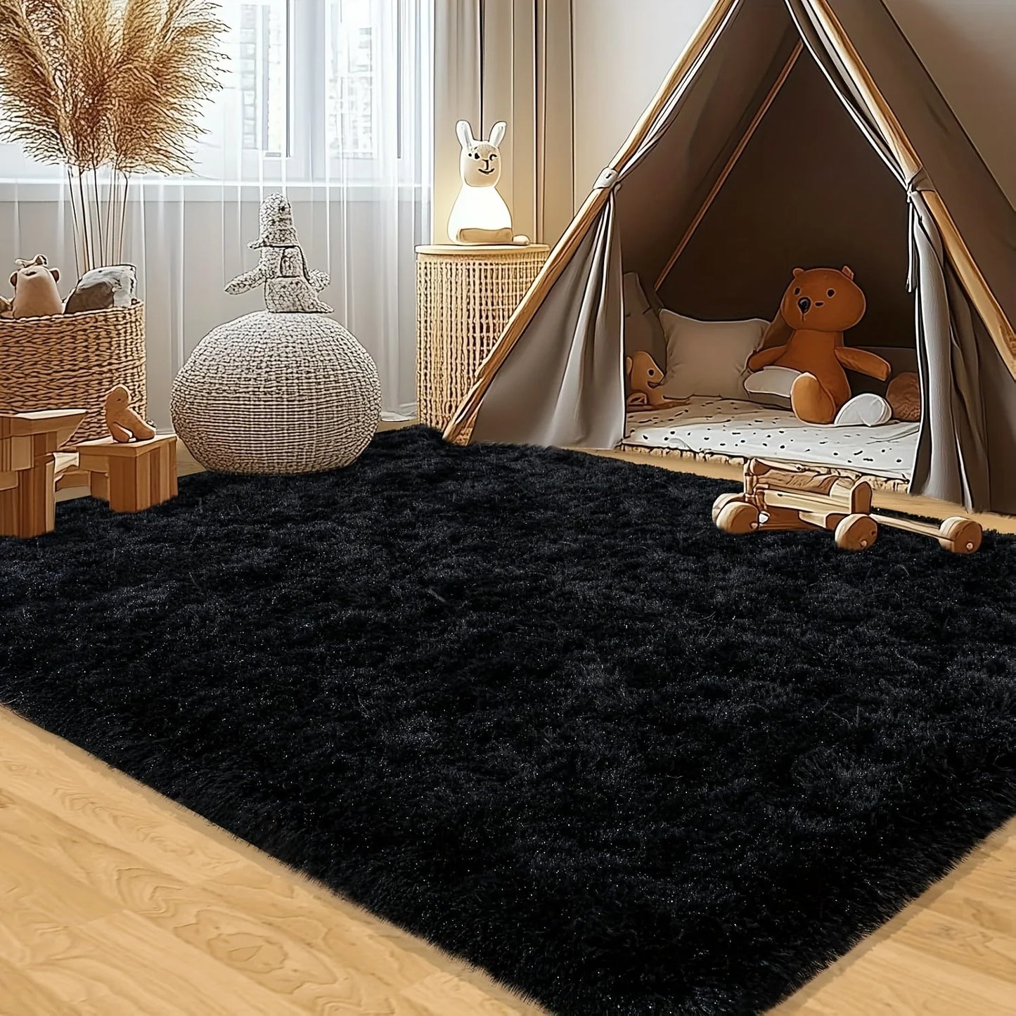 Aubusson Plush Area Rug for Living Room and Bedroom