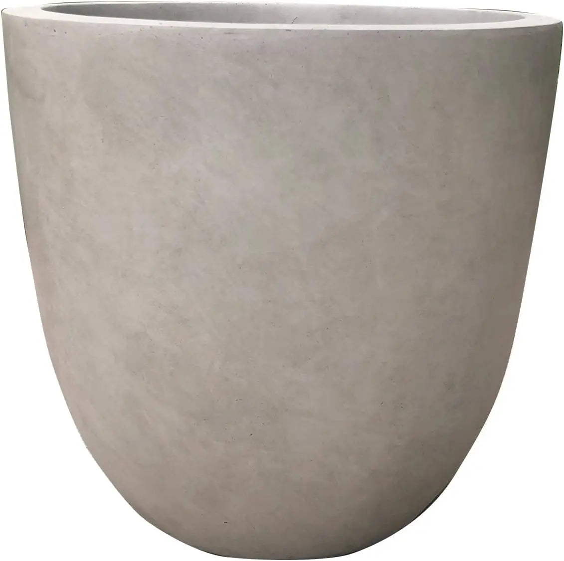 Round Concrete Planter With Drainage Hole For Indoor Outdoor Use
