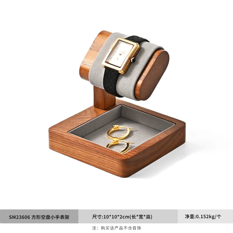 Oirlv Wooden Watch Display Stand And Jewelry Organizer Rack