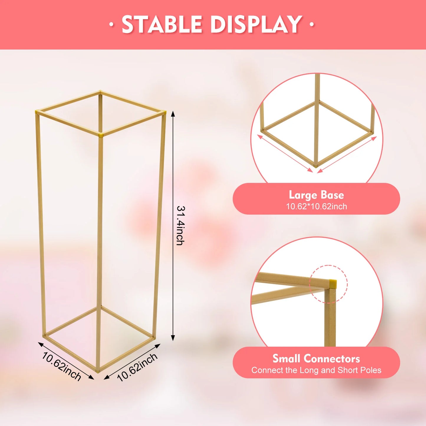 Iron Flower Stand Wedding Column For Parties And Events