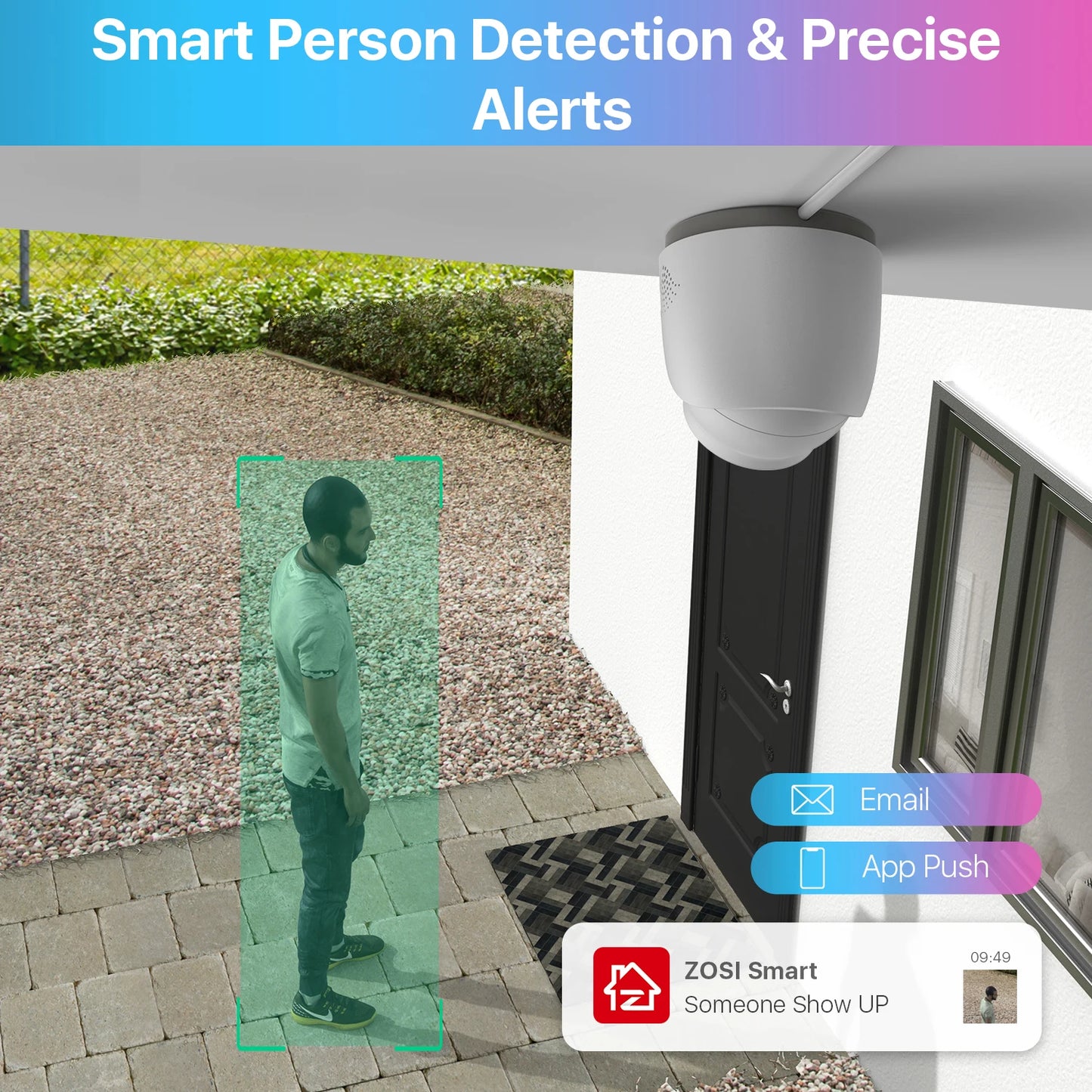 ZOSI 8CH 3K PoE Security Camera System NVR 4MP Outdoor Dome Kit