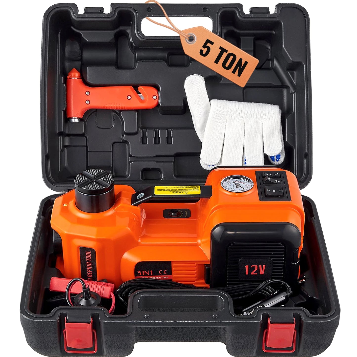 SucceBuy Electric Hydraulic Car Jack for Safe Vehicle Lifting and Repairs