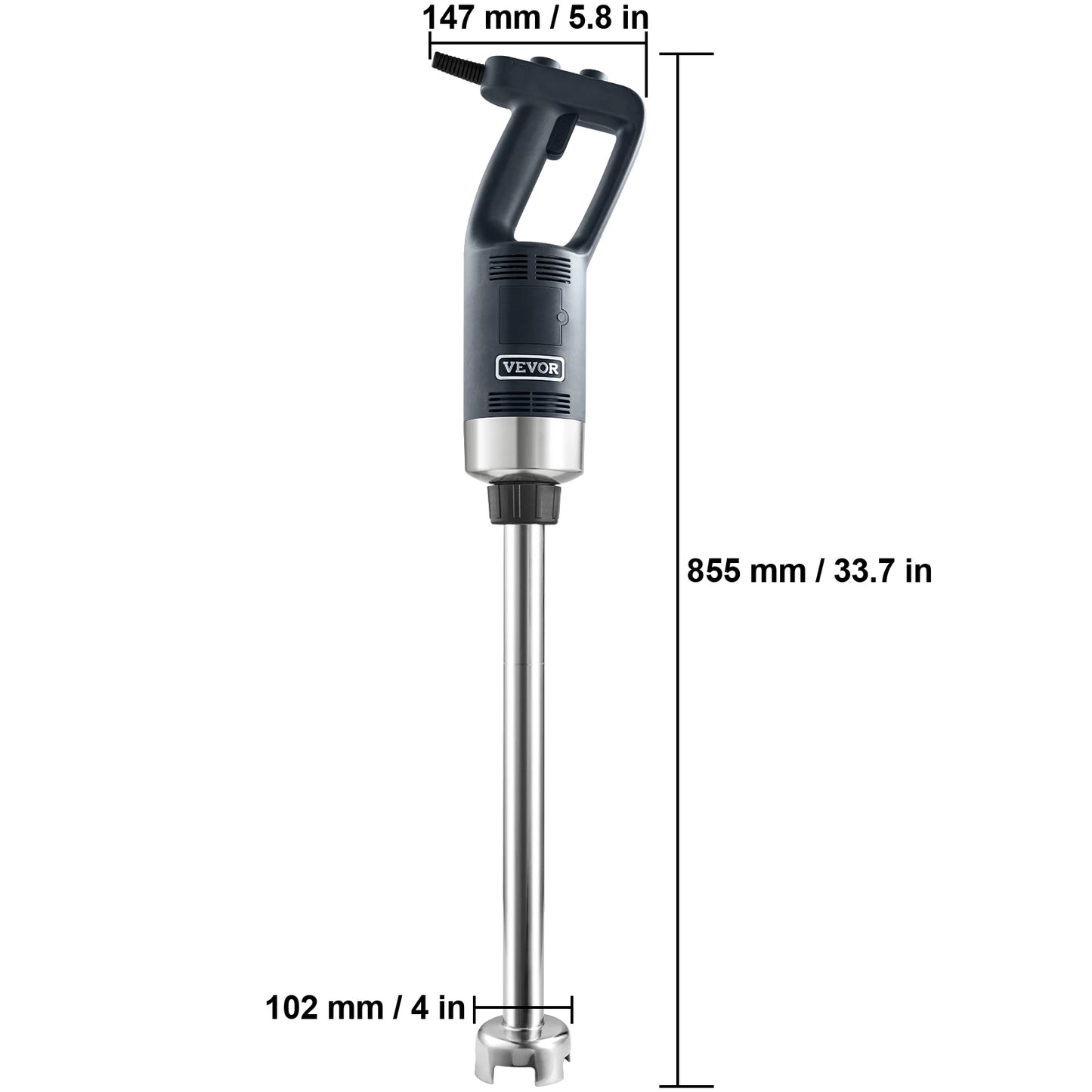 SucceBuy 500W Immersion Blender Heavy Duty Variable Speed Stainless Steel