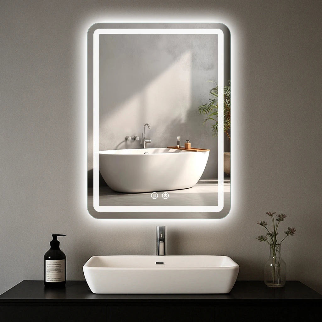 MYGIIVOVO LED Backlit Fogless Bathroom Mirror Vanity with Demister