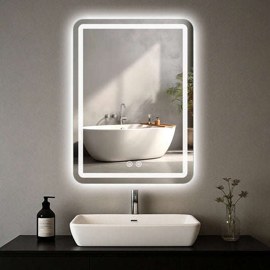 MYGIIVOVO LED Backlit Fogless Bathroom Mirror Vanity with Demister