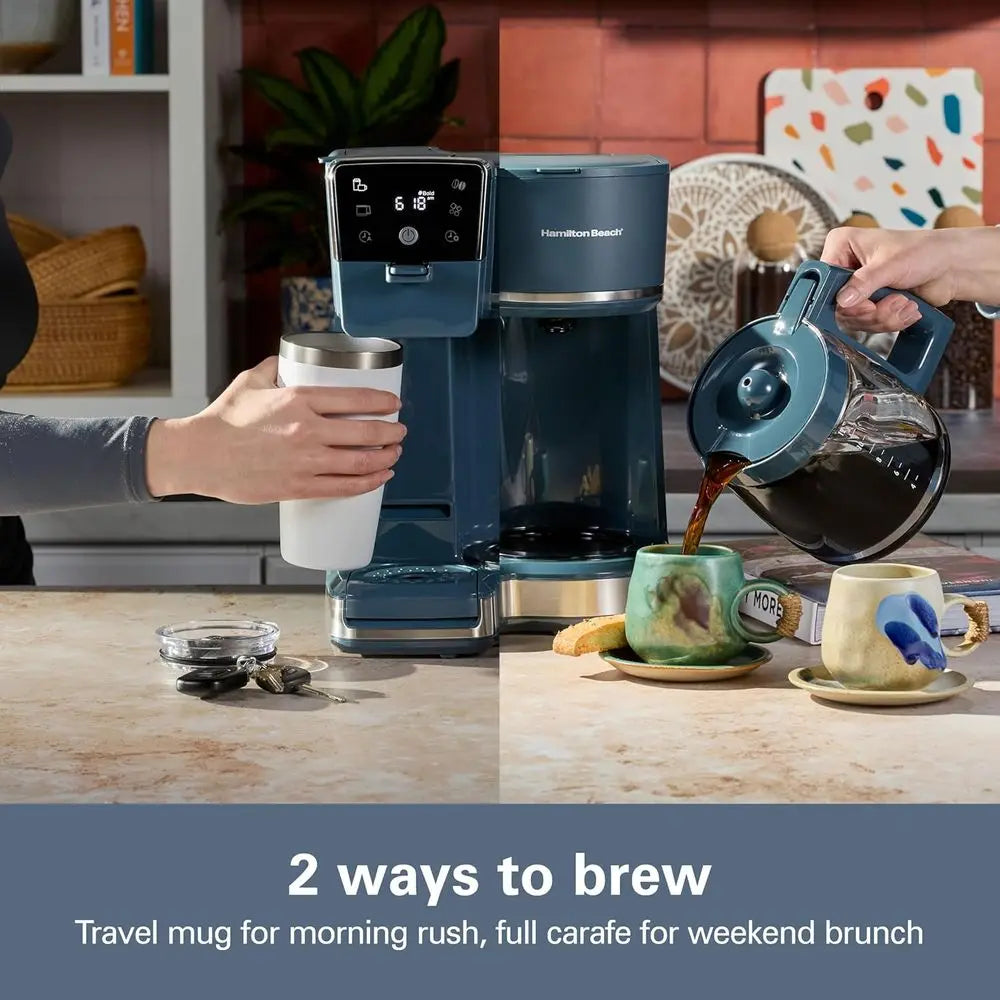 Stainless Steel Dual Brew Coffee Maker With Programmable Controls