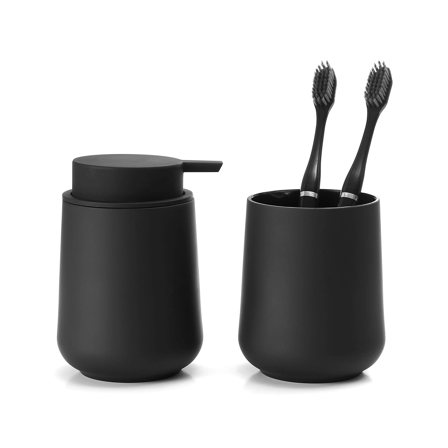 Modern Bathroom Accessories Set Soap Dispenser And Toothbrush Holder