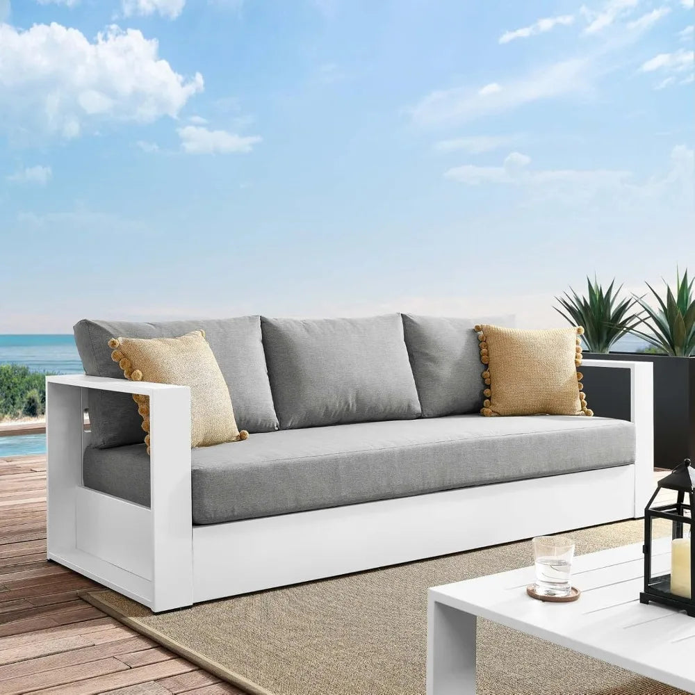 Durable Aluminum Outdoor Patio Sofa For Modern Backyards