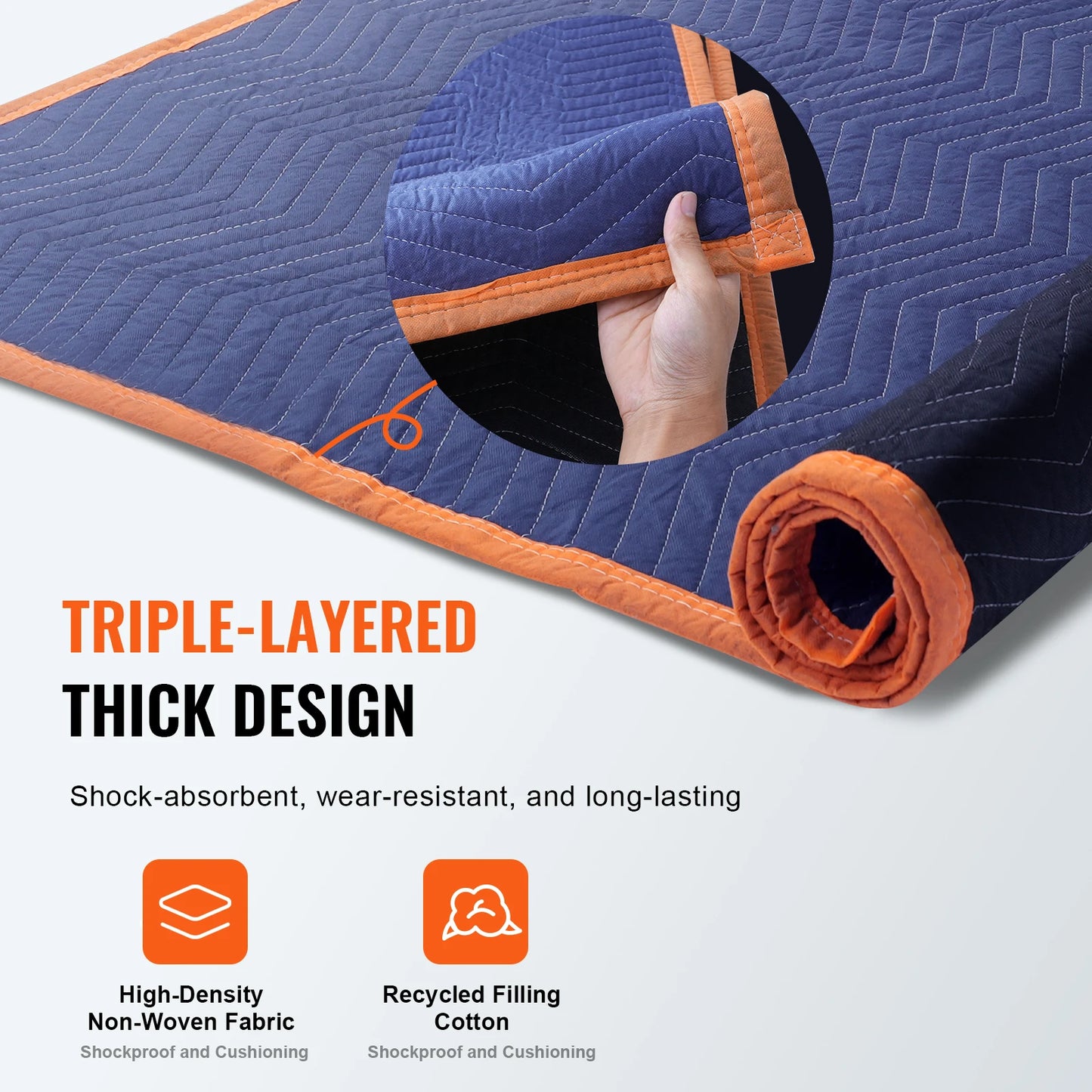 SucceBuy 12 Pack Heavy Duty Moving Blankets for Furniture