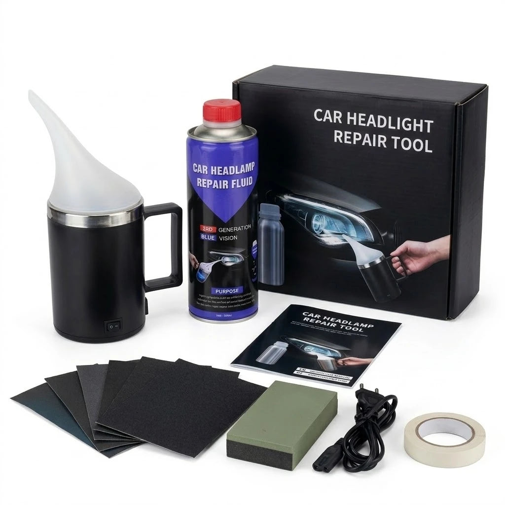 Car Headlight Restoration Kit With Atomizing Cup 110V
