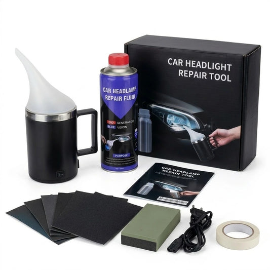Car Headlight Restoration Kit With Atomizing Cup 110V