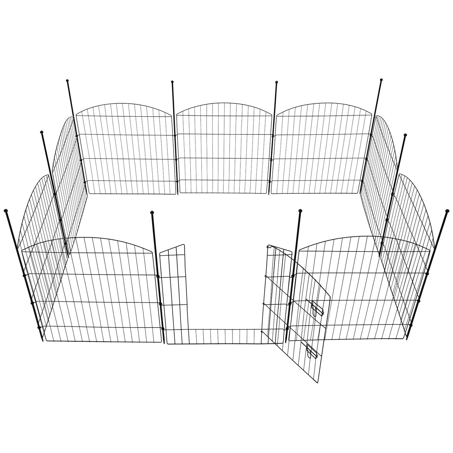 Decorative Garden Fence With Gate For Outdoor Use Durable