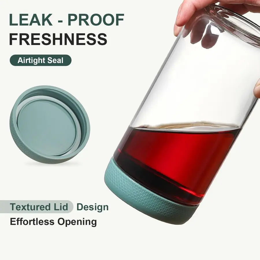 Glass Storage Jars With Airtight Lids 6 Pack Containers