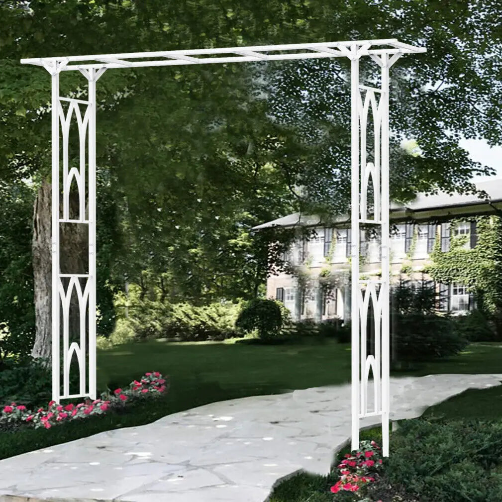 Heavy Duty Metal Garden Arch Arbor For Outdoor Wedding Decor