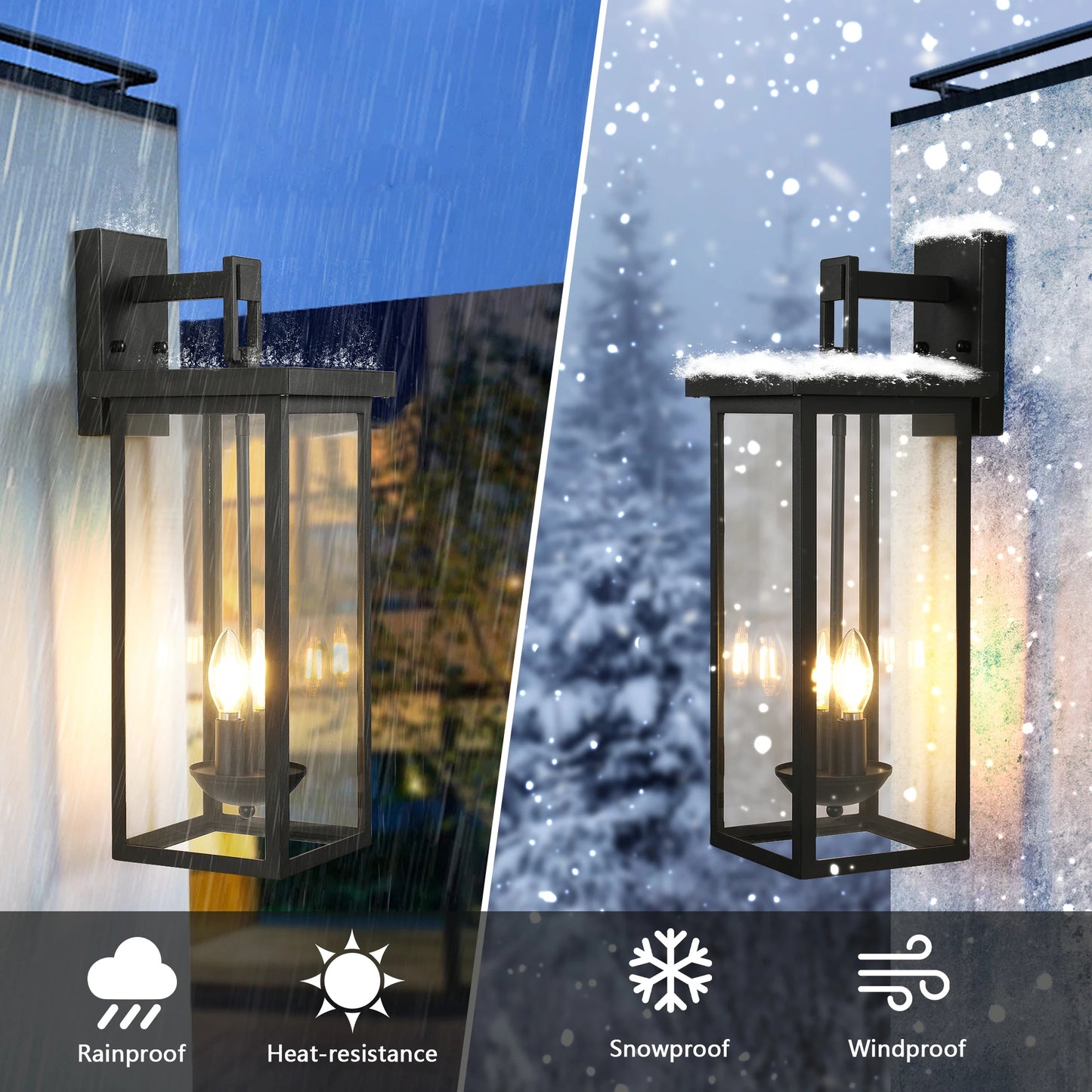 ARLGSITE Outdoor Wall Lantern Dusk To Dawn Sensor Exterior Light
