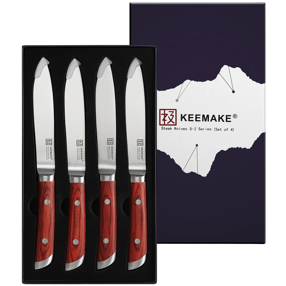 4 Piece Steak Knife Set Stainless Steel Ultra Sharp Tableware
