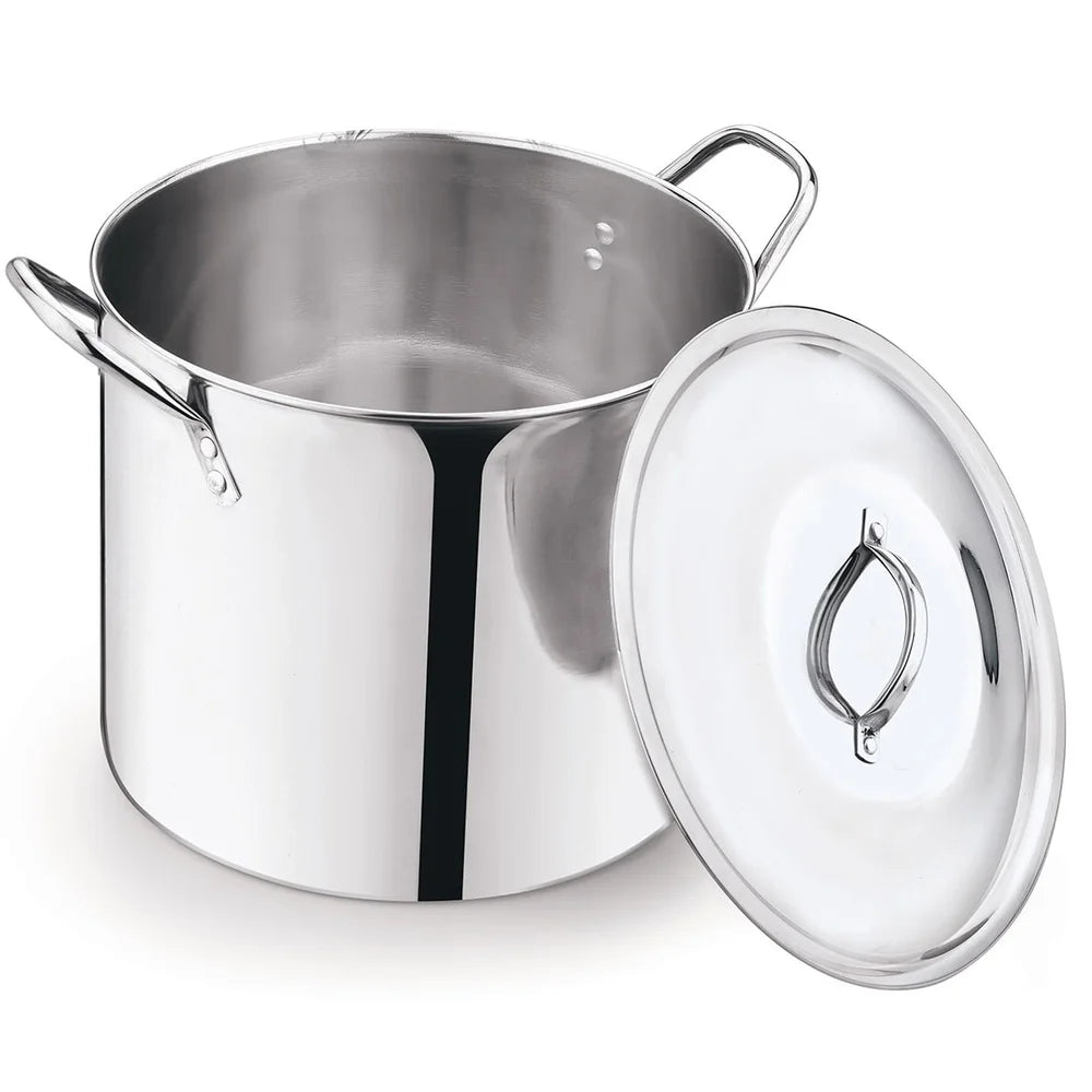 Stainless Steel Stock Pot With Stay Cool Handles Durable