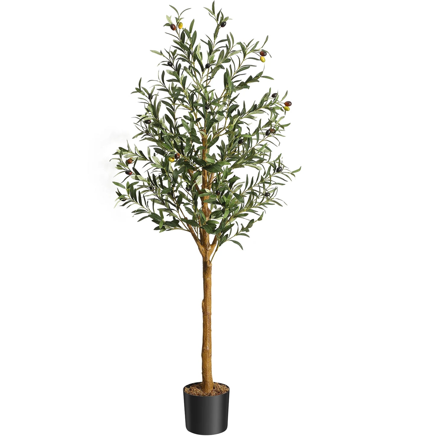 HiMISS CN Artificial Olive Tree Two Pack Realistic Decor