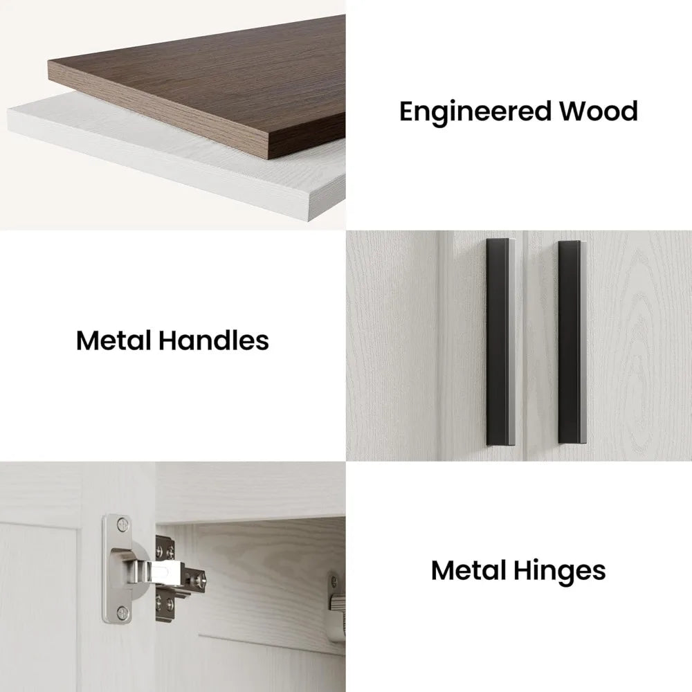 Wardrobe Closet With Doors And Drawers For Modern Bedroom Storage