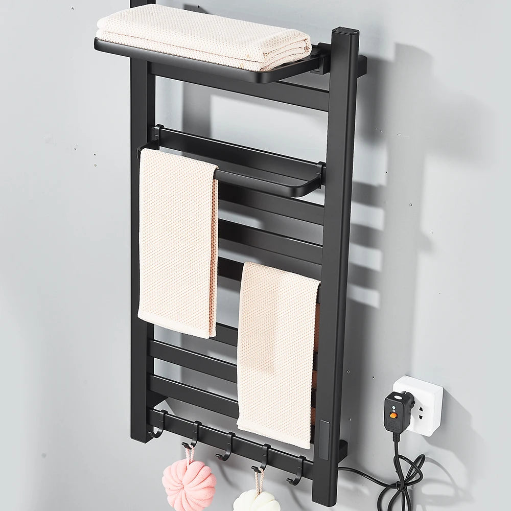 Onyzpily Electric Heated Towel Rack With Digital Touch Thermostat