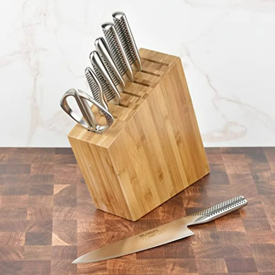 8 Piece Knife Set With Bamboo Block