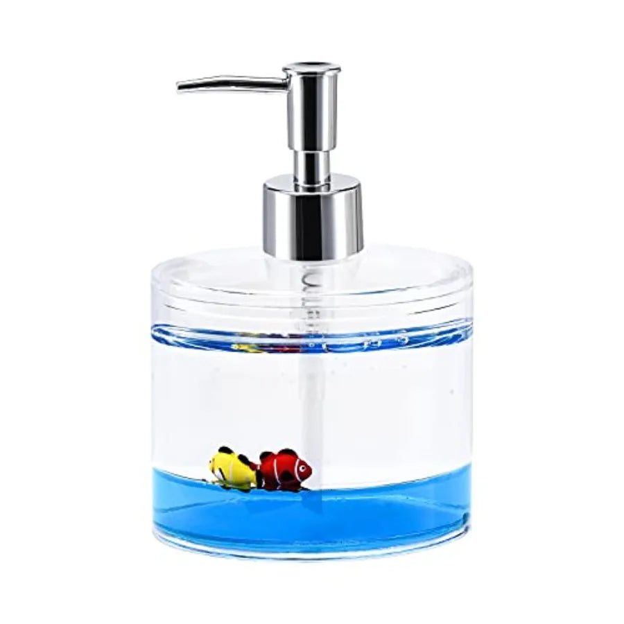 Acrylic 3D Floating Vanity Set Ocean Theme Toothbrush Holder