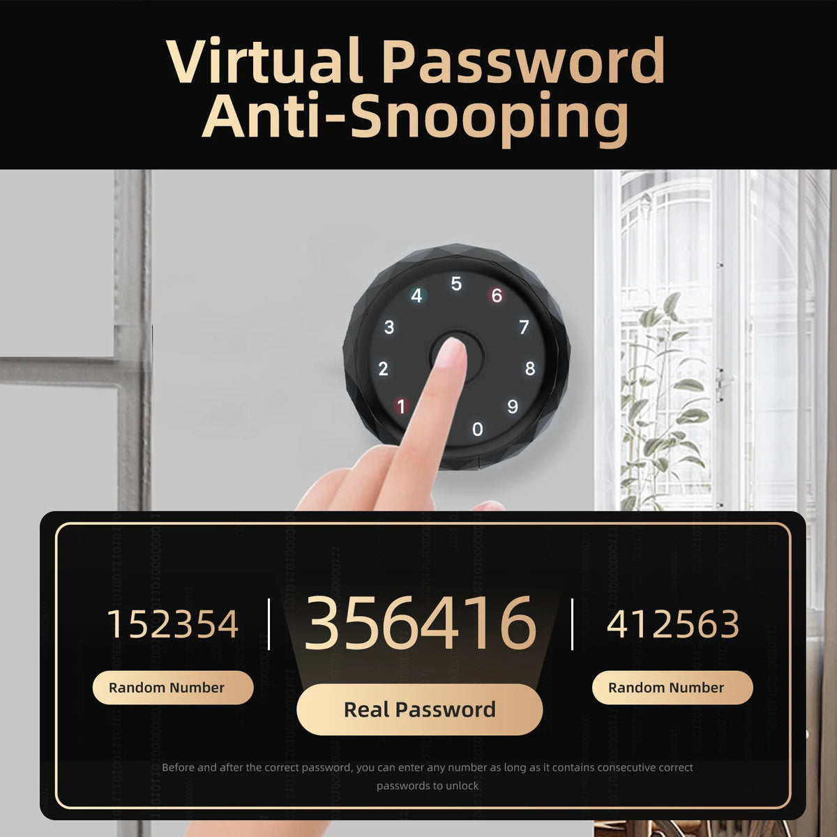Viladepot Smart Fingerprint Door Lock With Bluetooth App Control