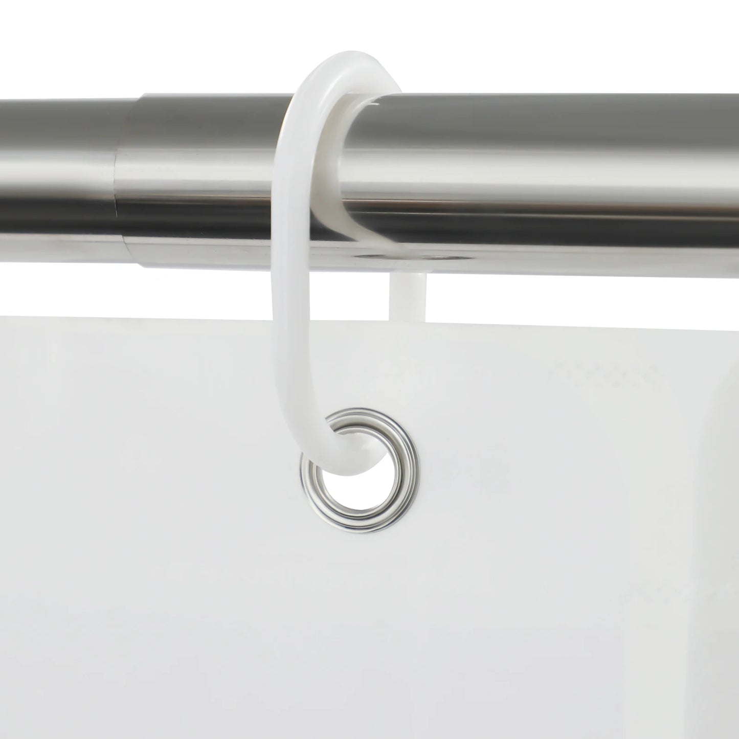 Stainless Steel Curved Adjustable Shower Curtain Bar For Bathrooms