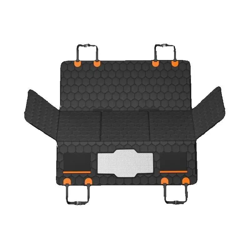SucceBuy Back Seat Extender Dog Car Bed With Mesh Window