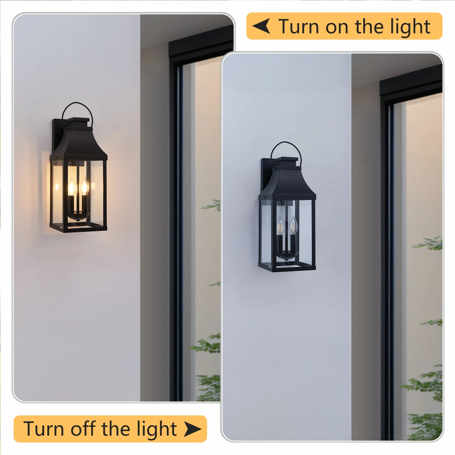 ARLGSITE Outdoor Wall Sconce Weather Resistant Exterior Light