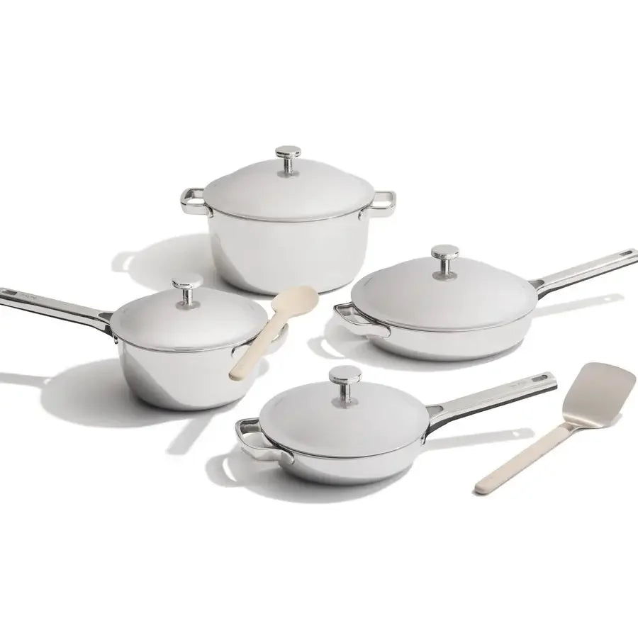 XMSJ Titanium 10-Piece Cookware Set Nonstick Pots and Pans