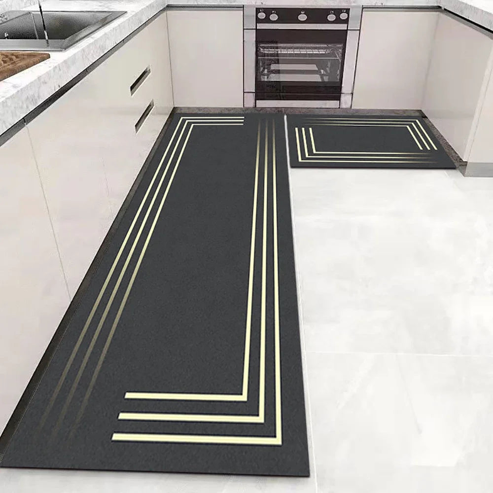 Anti Slip Kitchen Mat Soft Washable Area Rug For Bathroom