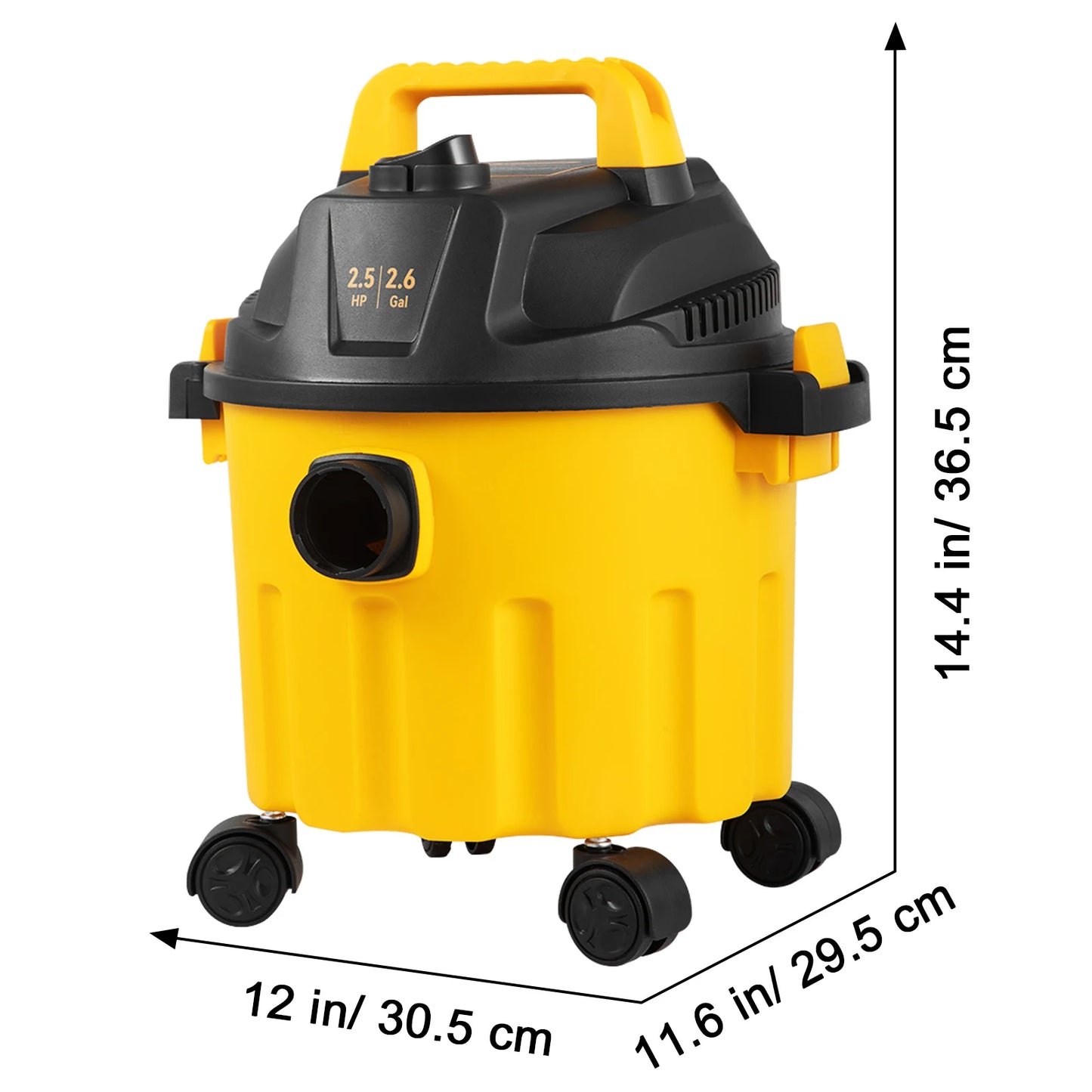 Wet Dry Vacuum Portable Shop Vacuum 2.5 Peak HP Blowing